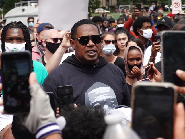 Rapper Master P attends the memorial service at North Central University in Minneapolis, Minnesota. Picture: Getty Images