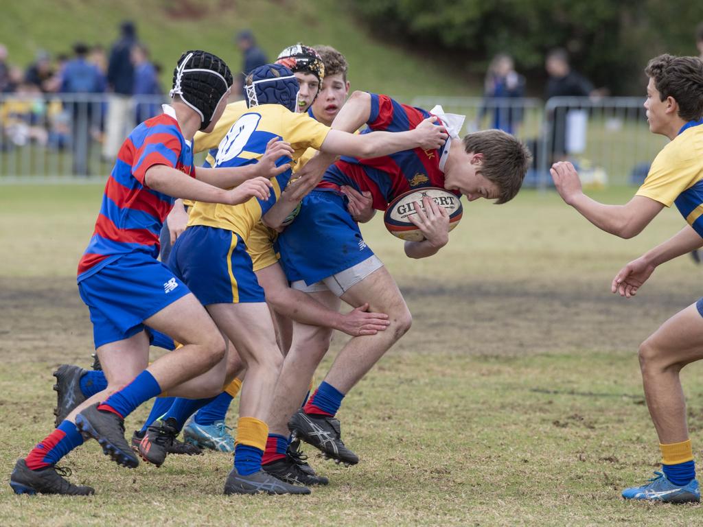 15As Downlands vs TGS. O'Callaghan Cup day at Downlands College. Saturday, August 6, 2022. Picture: Nev Madsen.