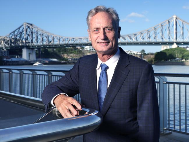 Scott Hutchinson the Chairman of Hutchies chairman, announced his company's results today. He is at a function at Customs House, Brisbane City - on Wednesday 30th of October 2024 - Photo Steve Pohlner