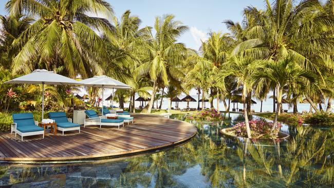 The pool at LUX Le Morne, Mauritius