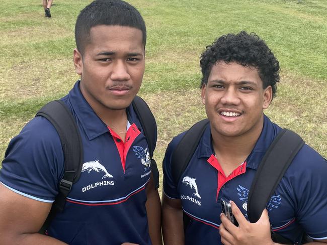 Loka Toia and John Fineanganofo of Redcliffe SHS.