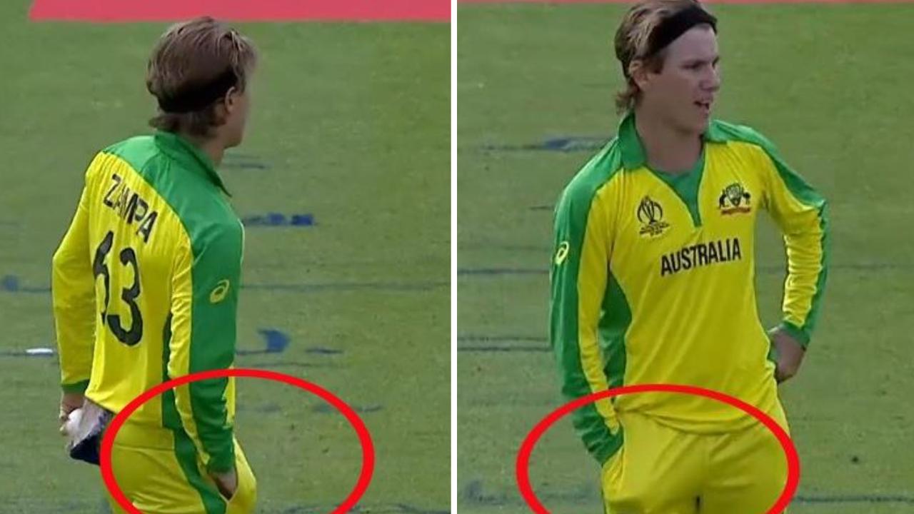Adam Zampa was likely using hand warmers when cameras captured him putting his hand in his pockets before bowling in Australia’s loss to India.
