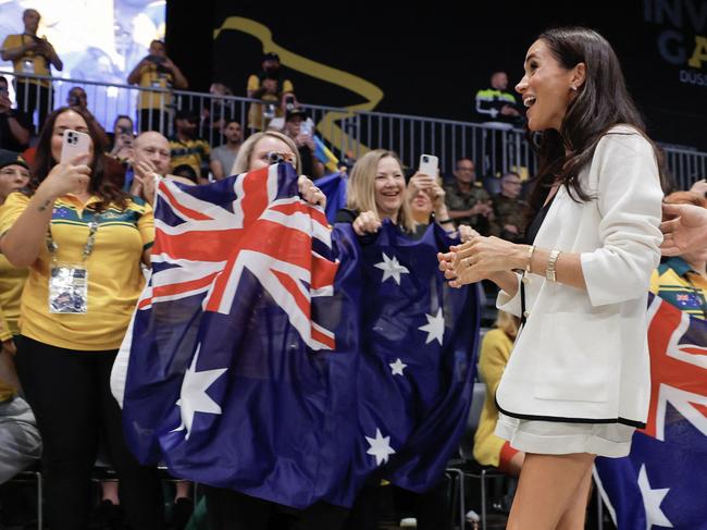 Meghan Markle was popular among the Australian contingent. Picture: AFP