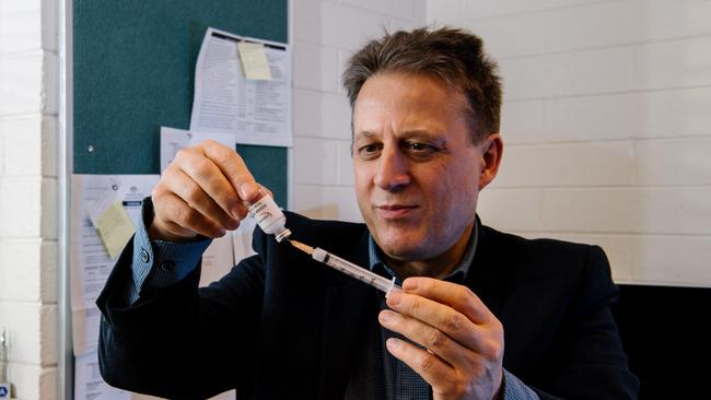 Professor Nikolai Petrovsky be the first researcher in Australia to trial a COVID-19 vaccine. Picture: Morgan Sette