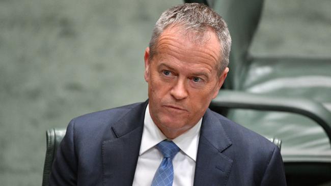 Leader of the Opposition Bill Shorten during Question Time in the House of Representatives at Parliament House in Canberra.