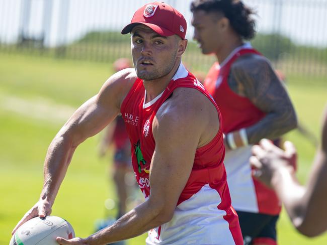 St George Illawarra Dragons recruit Kyle Flanagan during pre season training.  Picture Dragons media