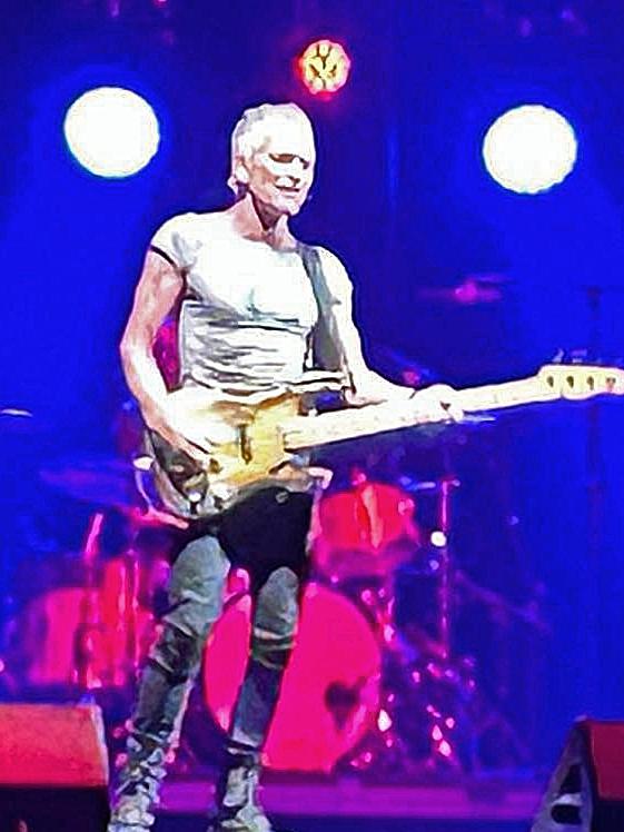 Legendary singer Sting performs live at Adelaide Entertainment Centre. Picture: Instagram