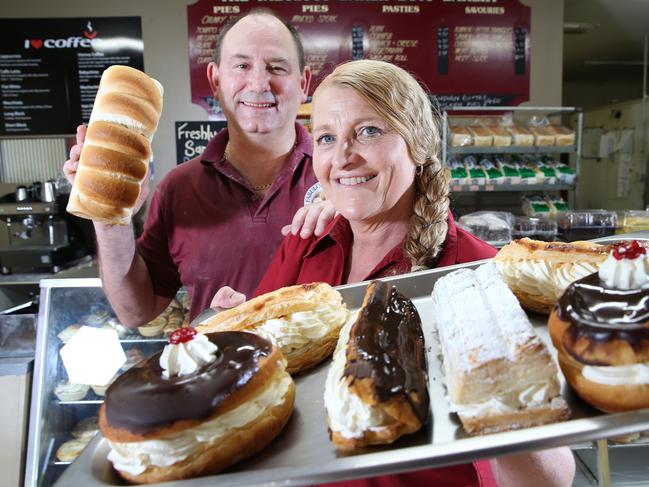 Paul and Bronwen Dittmar (Owners, The Fabulous Baker Boys) in their bakery at Pooraka. Profile on local business. The Fabulous Baker Boys. 11/01/16  Picture: Stephen Laffer