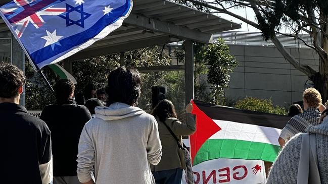 Tensions reached boiling point at Deakin University’s Burwood campus as Palestine and Israel supporters clashed at a “solidarity with Gaza” encampment, leaving one staff member with cuts and bruises.