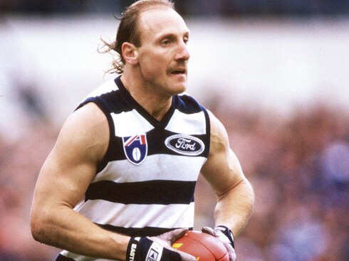 Geelong’s greatest in the club’s most popular guernsey, Gary Ablett in 1995. Picture: Bob Gartland Collection