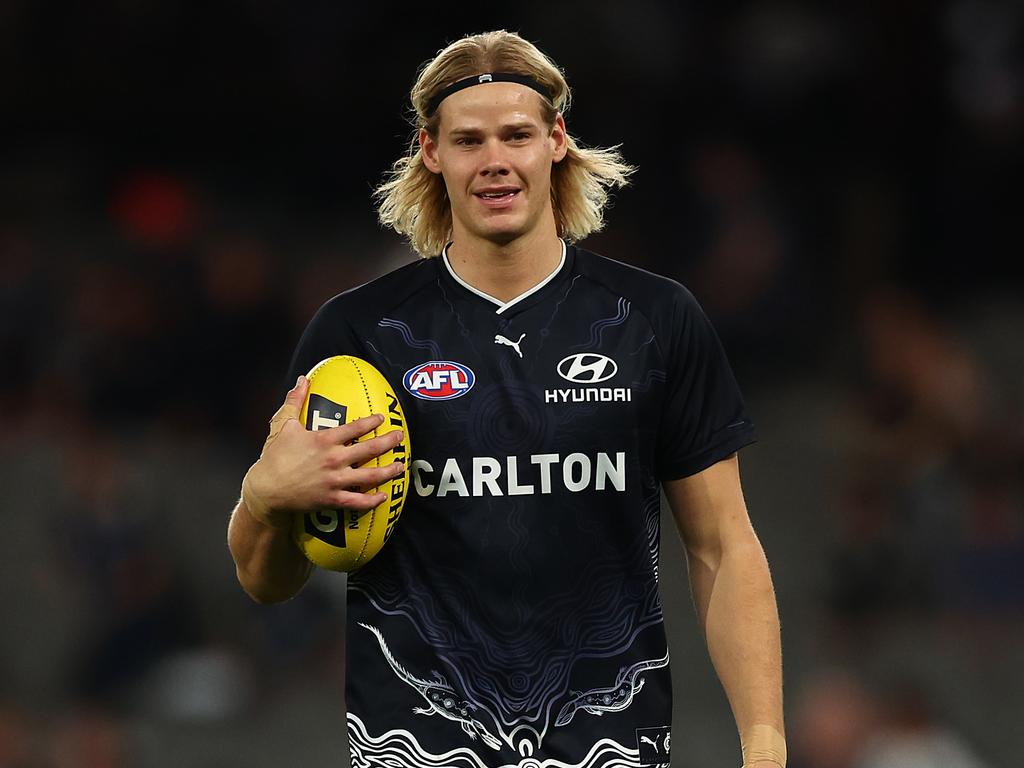 Some coaches who traded out Tom De Koning are trading him back in. Picture: Graham Denholm/AFL Photos via Getty Images