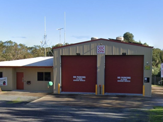 Bellbrae fire station is not connected to the town's water supply. Picture: Google Maps