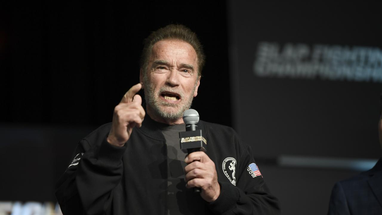 For once, Schwarzenegger did not come back. (Photo by Gaelen Morse/Getty Images)