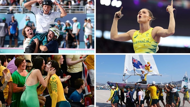 It was the most golden of days for Australia. Pictures: AFP/Getty