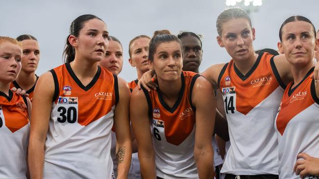 NTFL Buffaloes' women side beat the Essendon Bombers. Picture: Pema Tamang Pakhrin