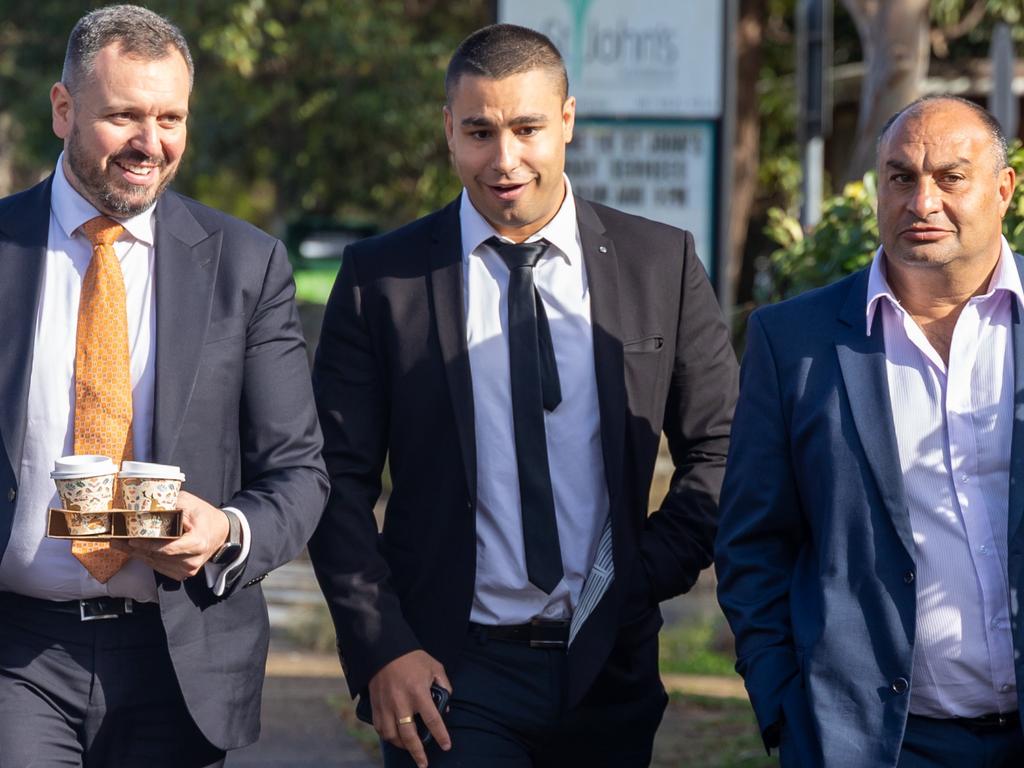 Michael Lichaa (centre) has been acquitted of domestic violence charges. Picture: NewsWire /Seb Haggett