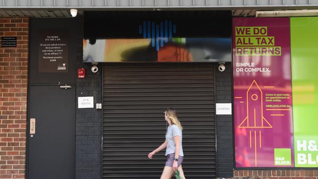 The entry to Prahran nightclub Love Machine. 