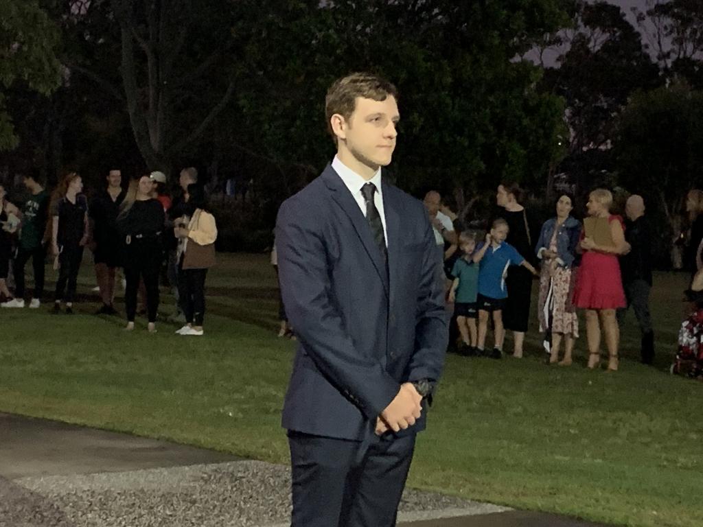 The students arrive at the St James Lutheran College formal.