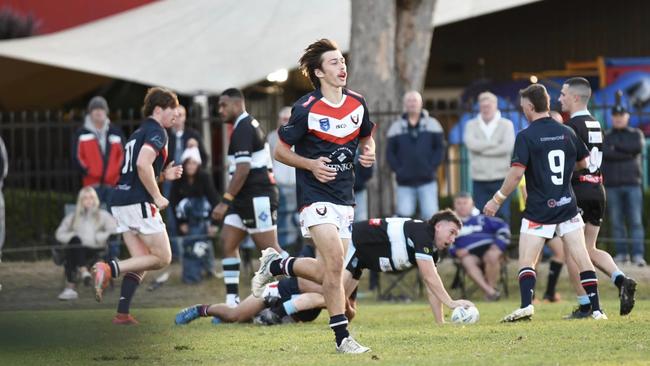 Erina’s Riley Burke is one of a series of under-19s players to have made an impact in first grade this season. Picture: Jodie Ward