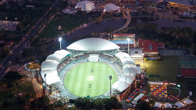 The SMA, Crows and Power will have to shoulder more of the cost of running the Footy Express to get fans to and from Adelaide Oval. Picture: Matt Turner