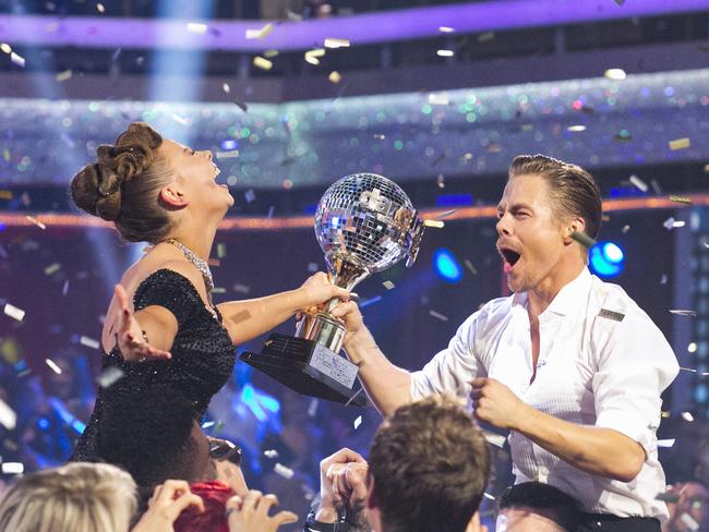 Winners’ moment! Bindi was on Dancing With The Stars in the US last year. Picture: Getty