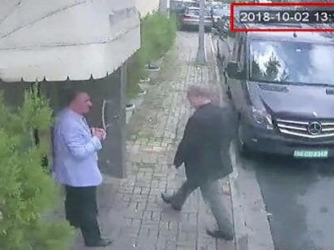 Jamal Khashoggi was last seen entering the Saudi consulate in Istanbul on October 2 last year. Picture: AP