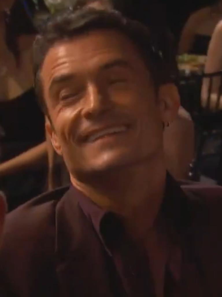 Orlando Bloom mustered a giggle.