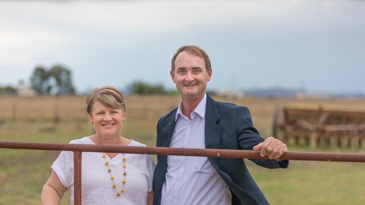 NEW BUSINESS: Geoff and Julie Byers are now expanding to real estate with the opening of Ray White Rural Oakey. Picture: Ben Hunt