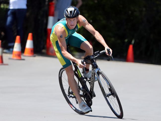 Triathlon Australia is hosting a mixed relay invitational that will include Comm Games athletes like Ash Gentle and Matt Hauser.Photo of Ryan Bailie.Photo by Richard Gosling