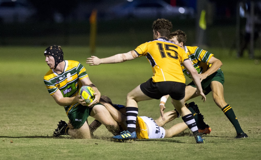 Todd Daniels, Darling Downs. Rugby Union, Cattleman's Cup, Darling Downs vs Central Qld Brahmans. Saturday, 3rd Mar, 2018. Picture: Nev Madsen