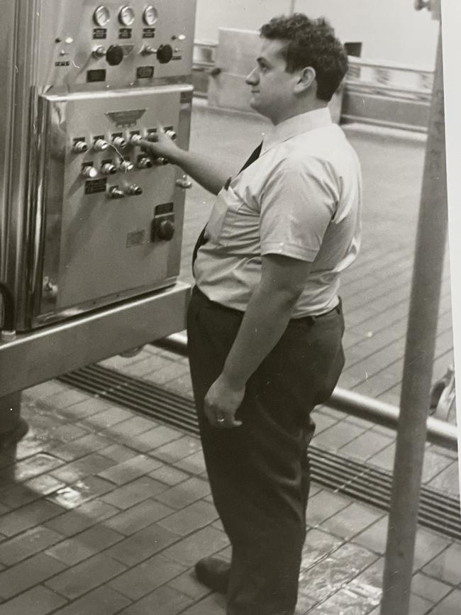 1972: Coca-Cola Northmead production supervisor Chris Christou adjusting the mojonnier machine on November 16.