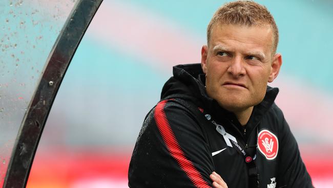 Wanderers coach Gombau is marking his territory. Picture: Brett Costello