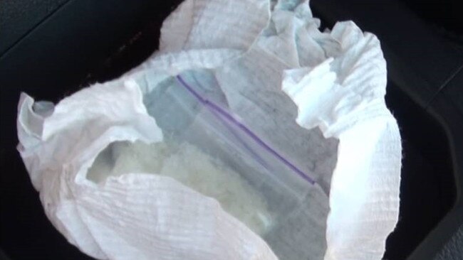 Methamphetamine and cash seized when EVA20 was arrested by Federal Police in February 2020. Picture: AFP