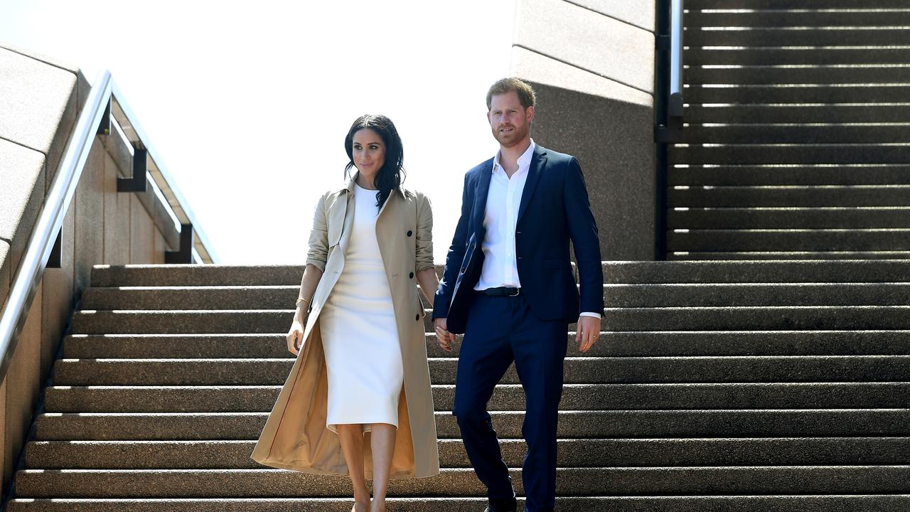 Prince Harry and his wife Meghan, the Duchess of Sussex, at the Sydney Opera House in 2018. Picture: Joel Carrett/AAP Image.