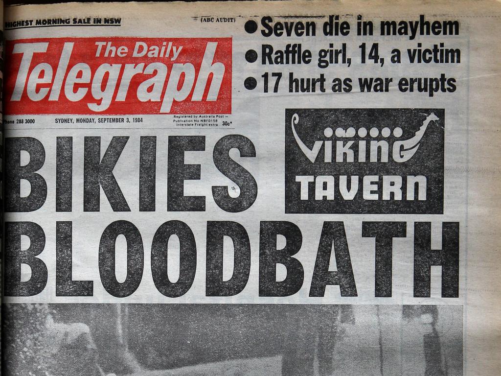 Front page of The Daily Telegraph on September 3, 1984, the day after the massacre.