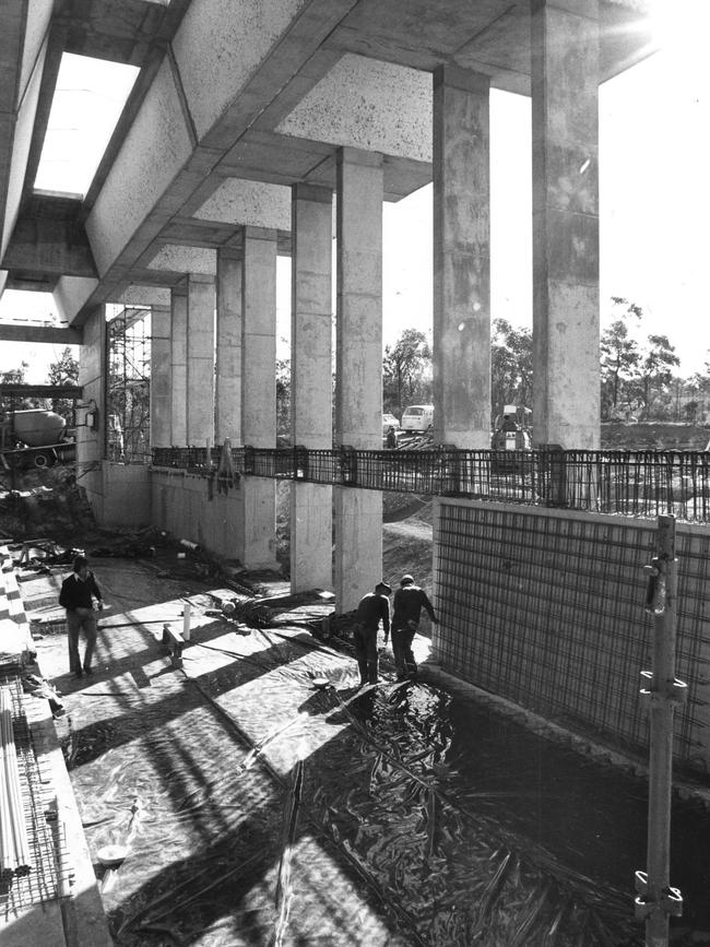 Warringah Aquatic Centre under construction. Courtesy Dee Why Library