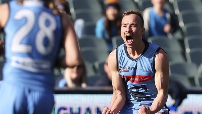 Former Sturt and Norwood gun Mark Evans has been a force for Pembroke OS. Picture: Sarah Reed