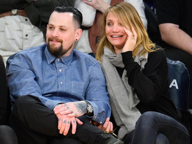 Diaz and hubby Benji Madden. Picture: Noel Vasquez/GC Images