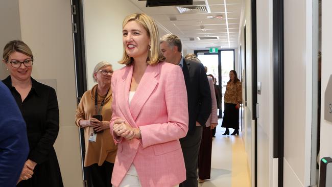 Health Minister Shannon Fentiman tours the new Caboolture Satellite Hospital, Caboolture. Picture: Liam Kidston