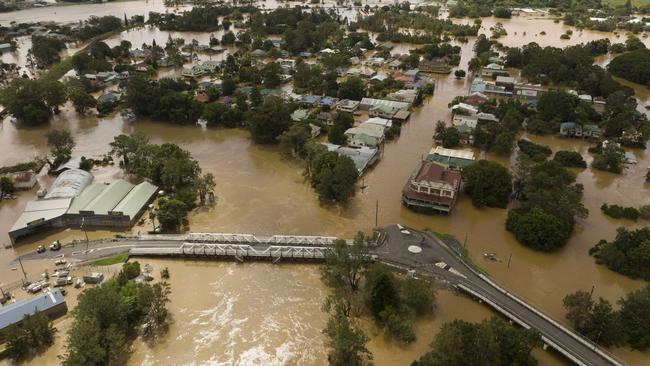 Lismore underwater on March 30. Picture: Media Mode