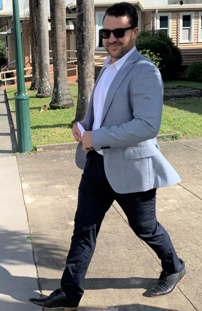 Vito Sebastian Morello exits the Proserpine courthouse after being convicted of serious assault of a police officer. Picture: Kirra Grimes