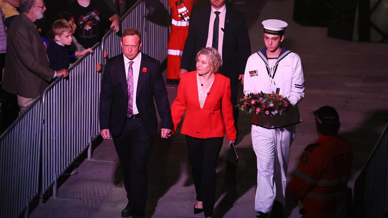 Thousands of people attended the ANZAC Day Parade in Brisbane. Picture: NCA NewsWire/Tertius Pickard