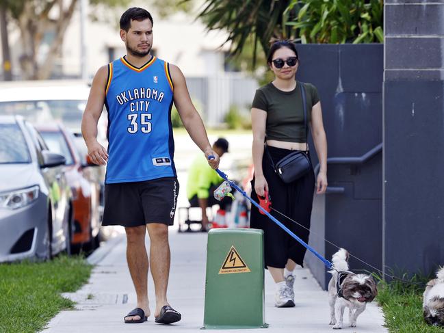 DAILY TELEGRAPH - 5.2.25Electrical boxes on Bonar St in Wolli Creek which have been installed in the middle of the footpath. Picture: Sam Ruttyn