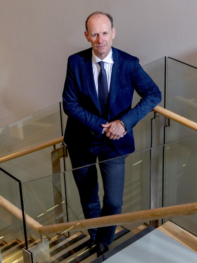 Chief executive Shayne Elliott at ANZ’s Sydney headquarters. Picture: NCA NewsWire / Simon Bullard