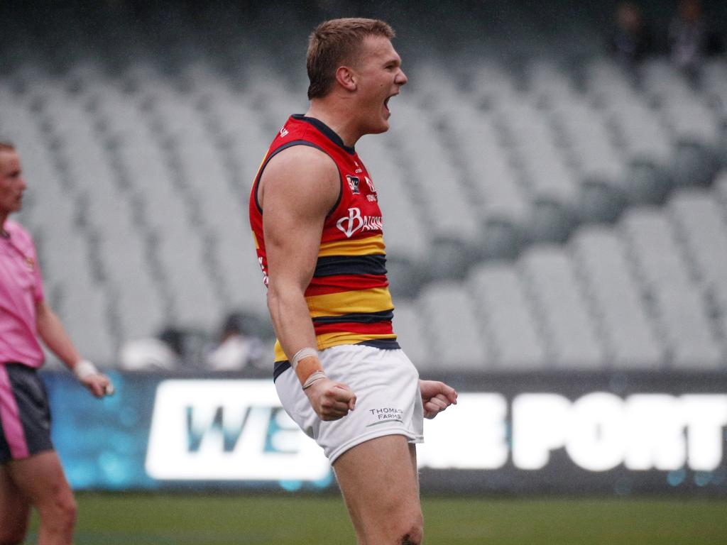 Tyler Welsh celebrates. Picture: Peter Argent