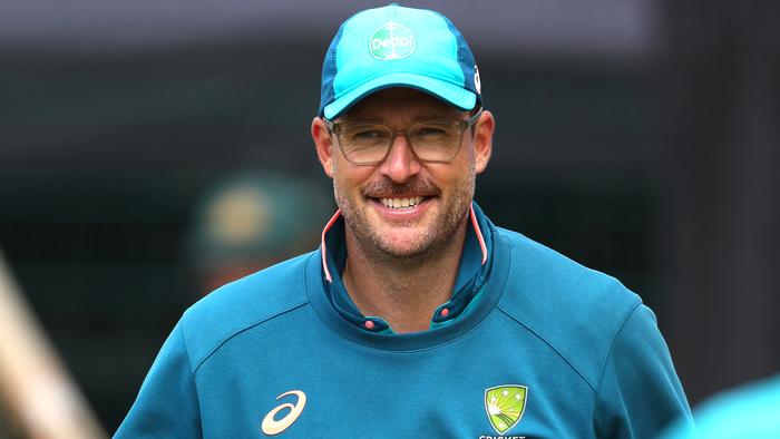 MANCHESTER, ENGLAND - JULY 16: Daniel Vettori, assistant coach of Australia looks on during Australia's Nets and training session at Emirates Old Trafford on July 16, 2023 in Manchester, England. (Photo by Ashley Allen/Getty Images)
