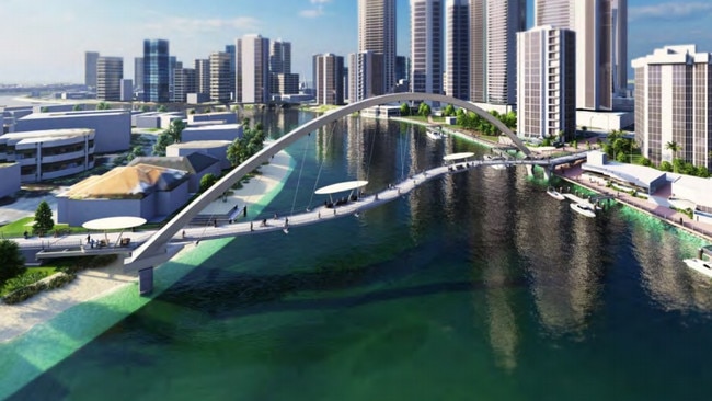 A green bridge planned for Surfers Paradise on the Gold Coast.