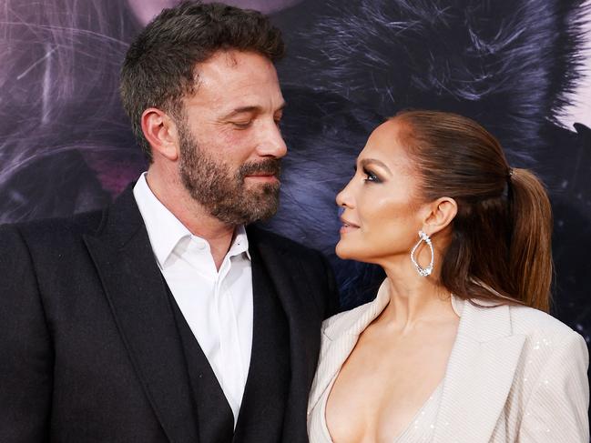 The couple have often exchanged tense glances on the red carpet. Picture: Michael Tran / AFP