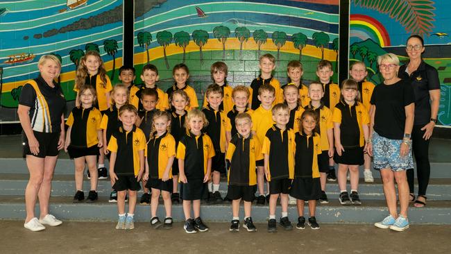 Mackay North State School Prep S Miss Debbie, Mrs Carroll, Mrs Sinnott Back Row: Vayah Bartlett, Rudra Patel, George Issa, Kayla Sanderson, Maxwell Matthews, Lincoln Bradshaw, Vance Gesch, Mason Allison, Charlie Moloney Middle Row: Athena Mavroleon, Ayla Tranter, Jeremiah George, Evelyn Burt, Cooper Griffith, Theo Cochrane, Maxxx Symons, Izzy McIntyre, Buchanan Williams, Ella Baker Front Row: Tazz Soul, Alanna Barben, Indigo Sargeant, Asher Rootes, Luca Borlase, Sophie Salam Picture: Michaela Harlow