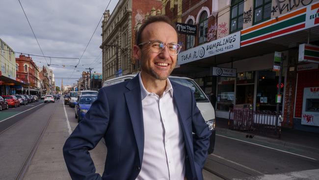 Adam Bandt says Thorpe was ‘wrong’, but the Greens didn’t reach out to Hollie Hughes. Picture: Jay Town